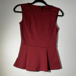 maroon colored top